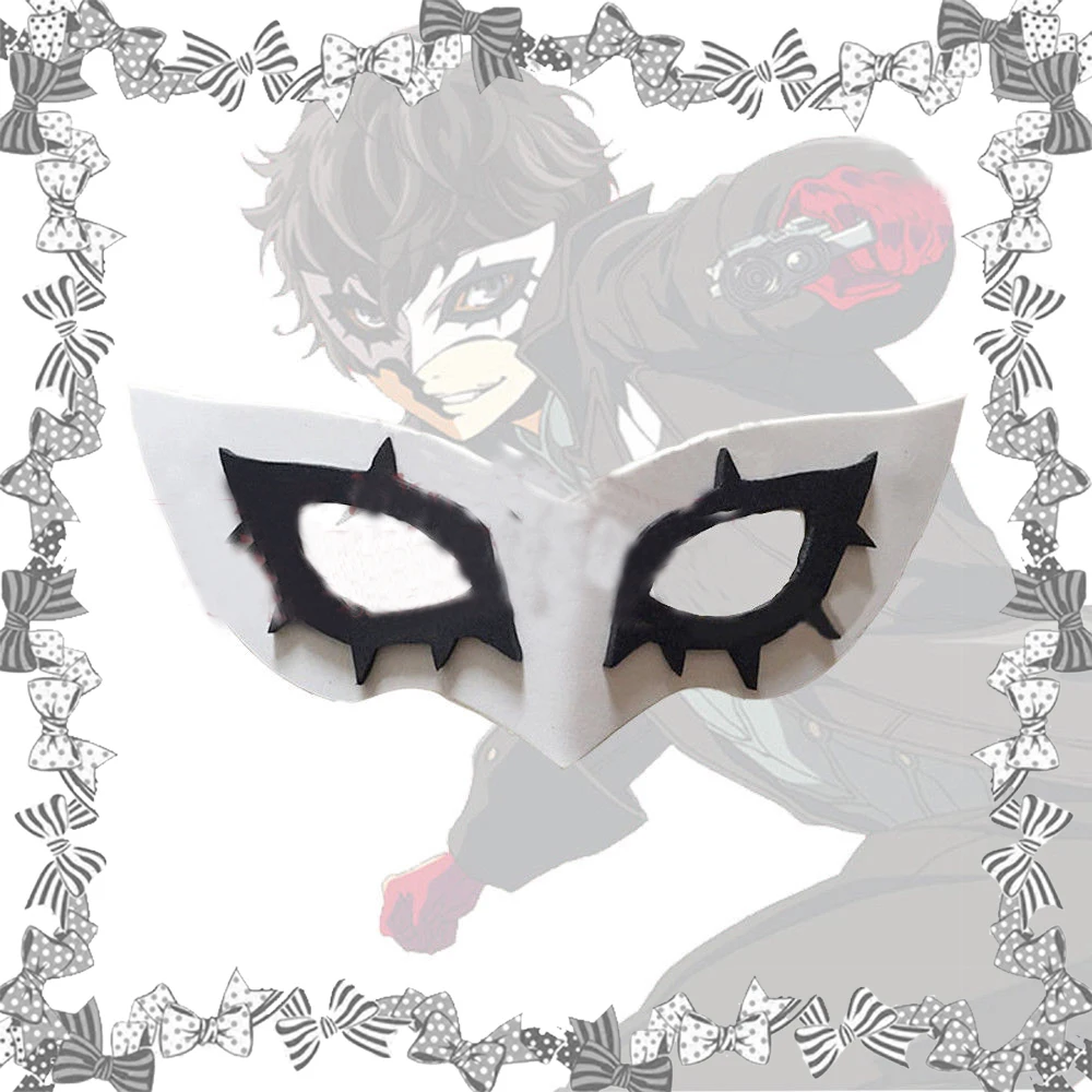 Persona 5 сукари Акира Косплэй маска с очками шлем глаз Стекло Хэллоуин карнавал