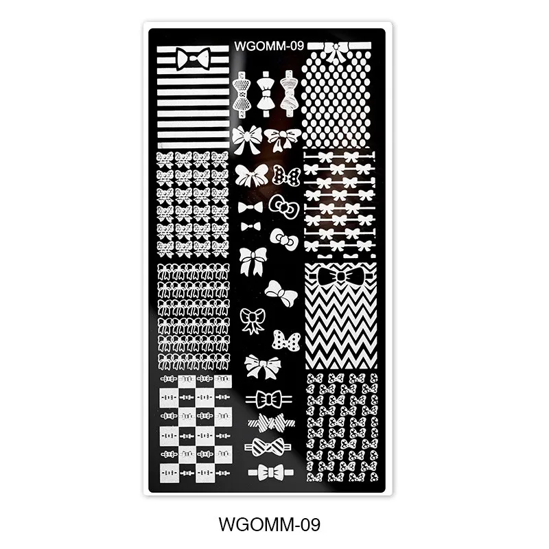9 1pc Marble Smoke Mandala Nail Stamping Plates Stamping Line Flower Nails Design Nail Images Leaf Manicure Nail Art Set - Цвет: 9