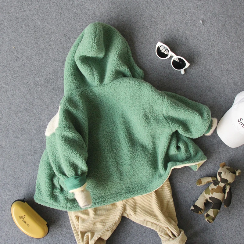 От 2 до 8 лет новинка 2018 года зимняя теплая куртка из овечьей шерсти для мальчиков 1 предмет теплое плотное