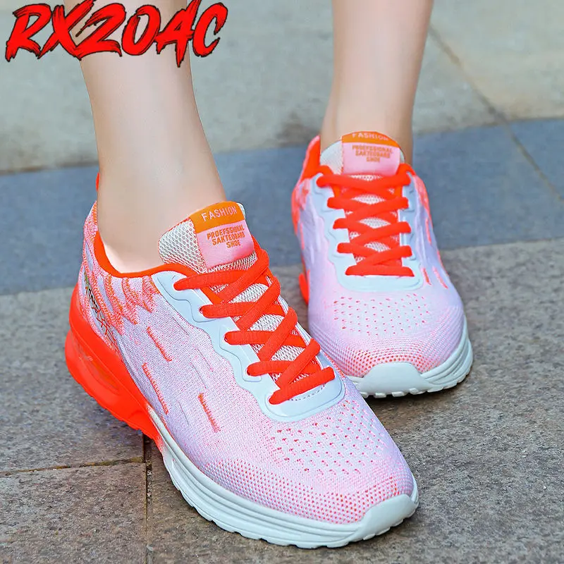 

Light Soft Sneakers Women Plus Size Platform Sports Shoes Mesh Breathable Women's Running Shoes Low Top Lace Up Ladies Shoe C07