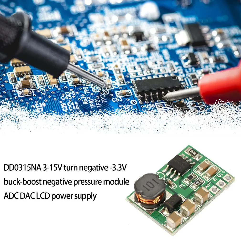

3-15V To -3.3--15v ADC DAC LCD Power Supply Voltage Converter Positive To Negative Power Supply DC-DC Boost-Buck Module