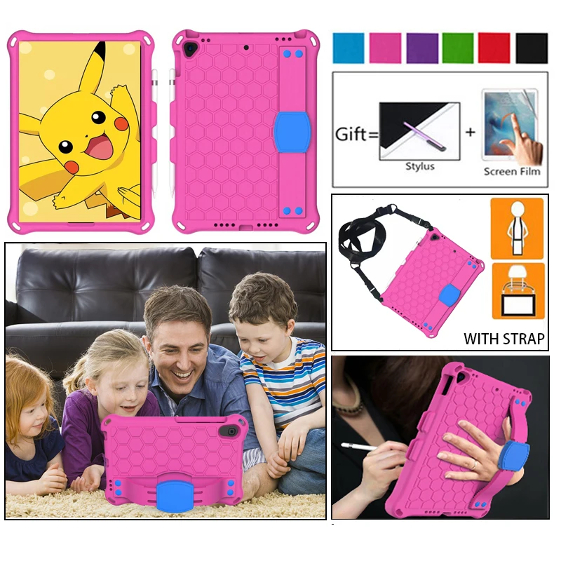 

Case for ipad 10.2 Air3 10.5" 2019 Hand-held Shock Proof EVA Full Body Cover Kids Safe Stand Case for Apple ipad 7 7th 10.2 inch