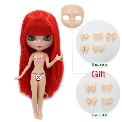 Boneca gelada dbs blyth, rosto extra e mãos como presente, adequado para brinquedo diy 1/6 bjd, preço especial ob24 azone s