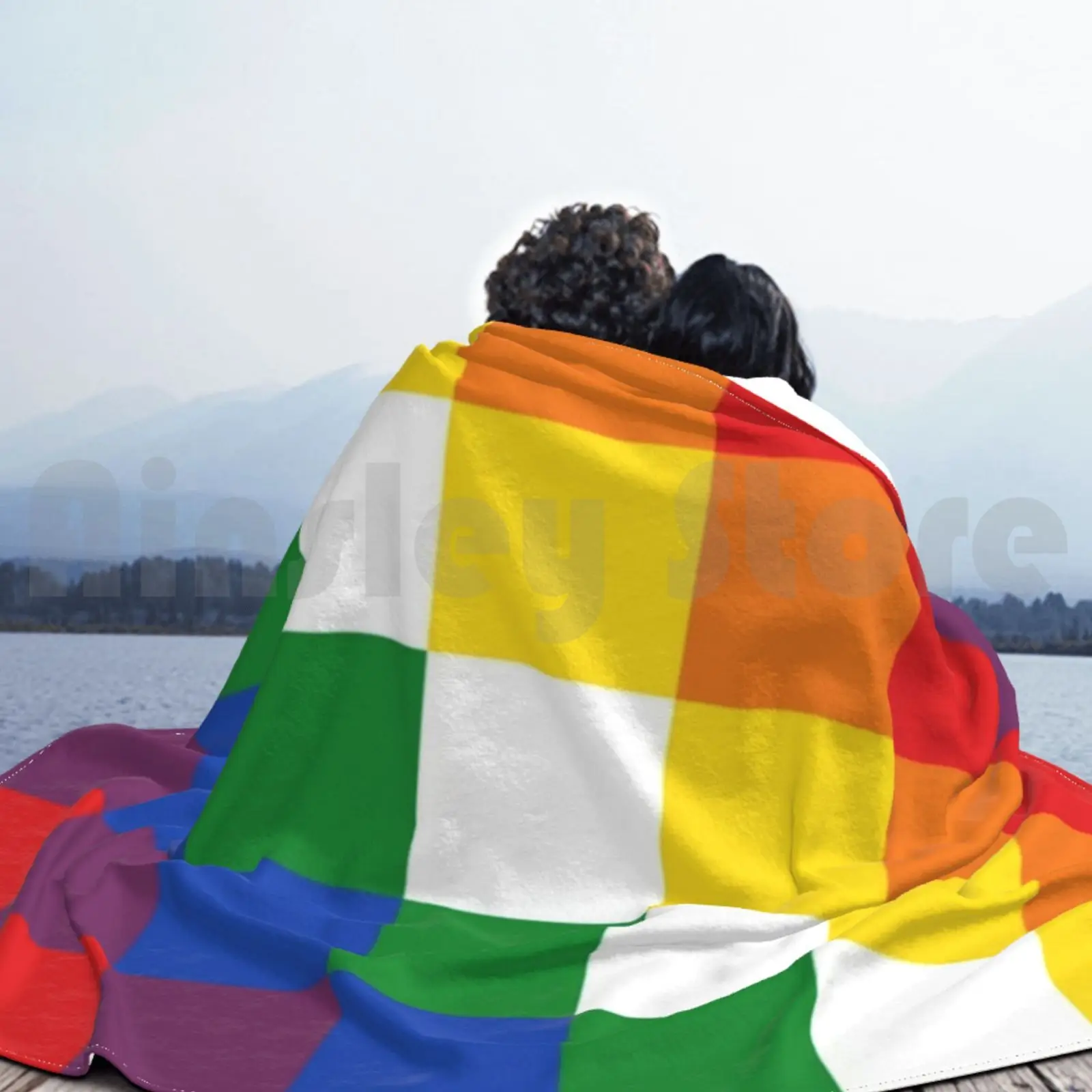 Одеяло Wiphala для дивана или кровати дорожное покрывало с флагом Quechua родных людей