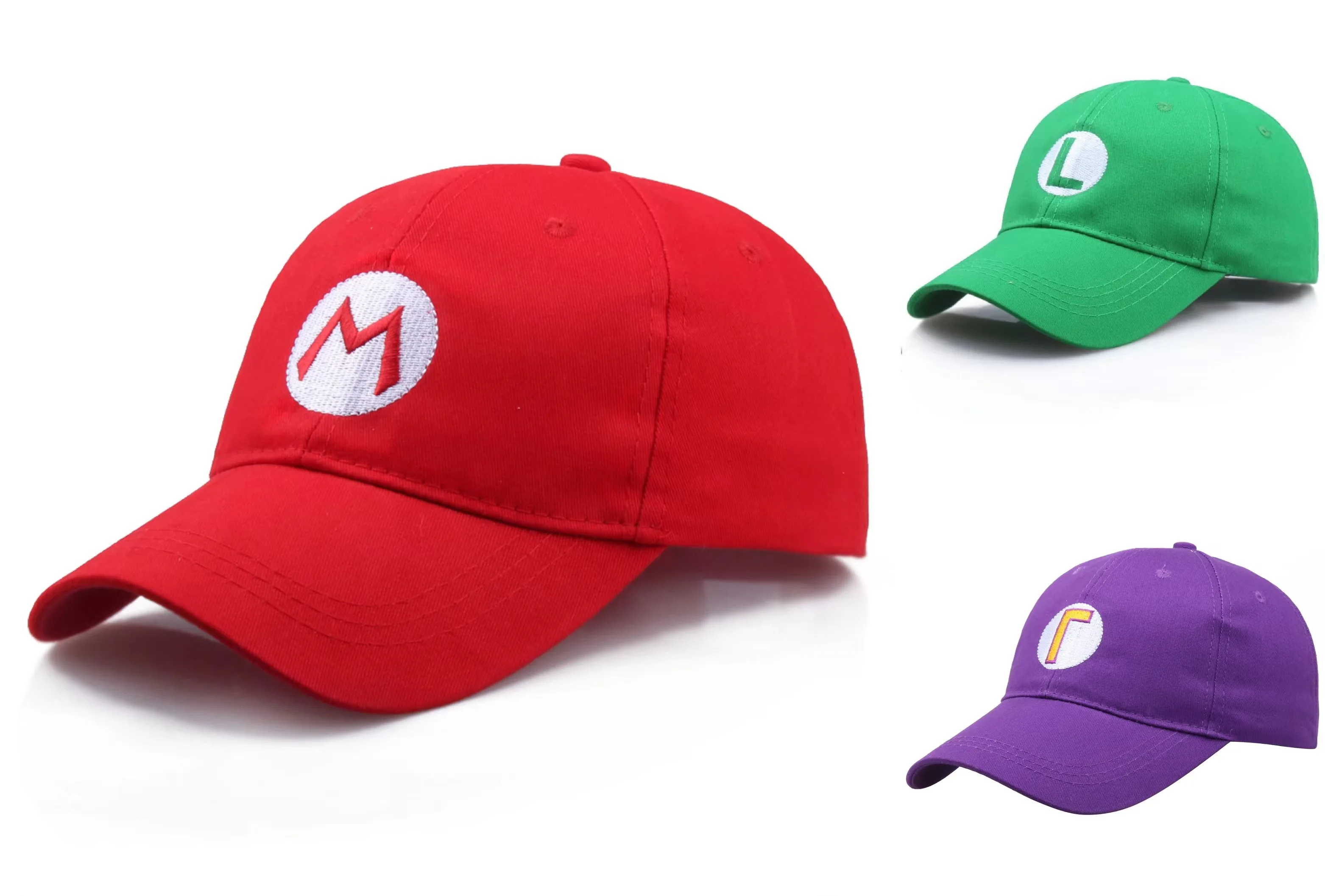 

High Quality Super Mario Baseball Cap Denim Hat Trucker Hat Child Hat Adult Hat Cosplay Hat Cute Hat Sun Hat Dad Hat Adjustable
