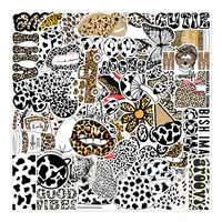 103050pcs art psychedelic leopard fashion stickers cool decal motorcycle guitar phone laptop car waterproof sticker kid toy