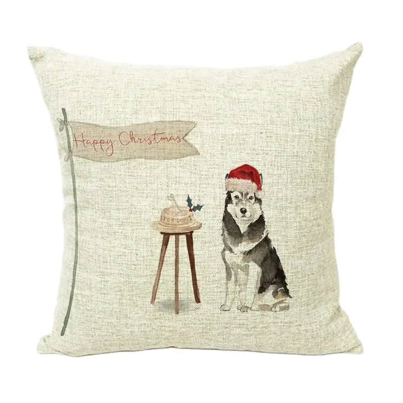 Минималистичный простой стиль наволочка для подушки с изображением бульдога