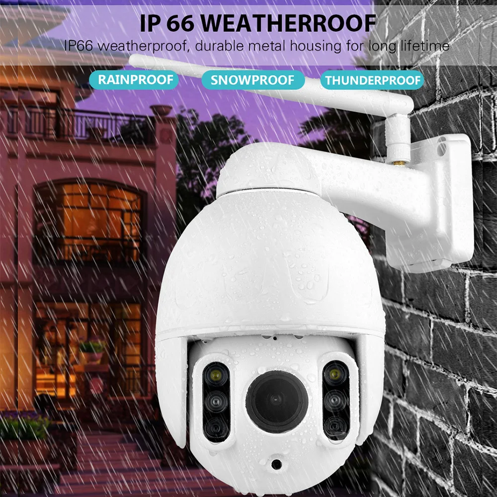 K64A 16X зум WiFi 1080P PTZ ip-камера для лица автоматическое отслеживание Водонепроницаемый Открытый Обнаружение движения ночное видение инфракрасная камера системы безопасности