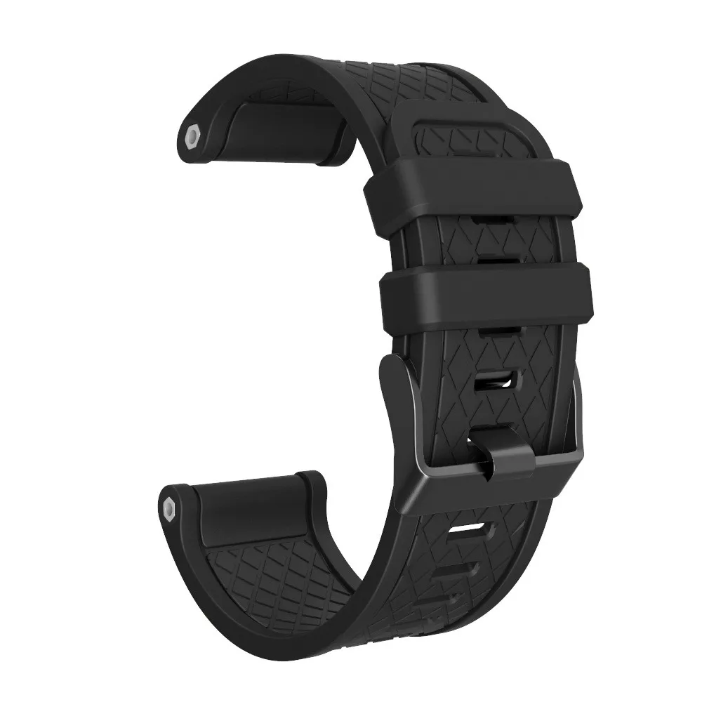 Ремешок силиконовый для Garmin Fenix/Fenix 2 сменный Браслет наручных часов Ширина 26 мм с
