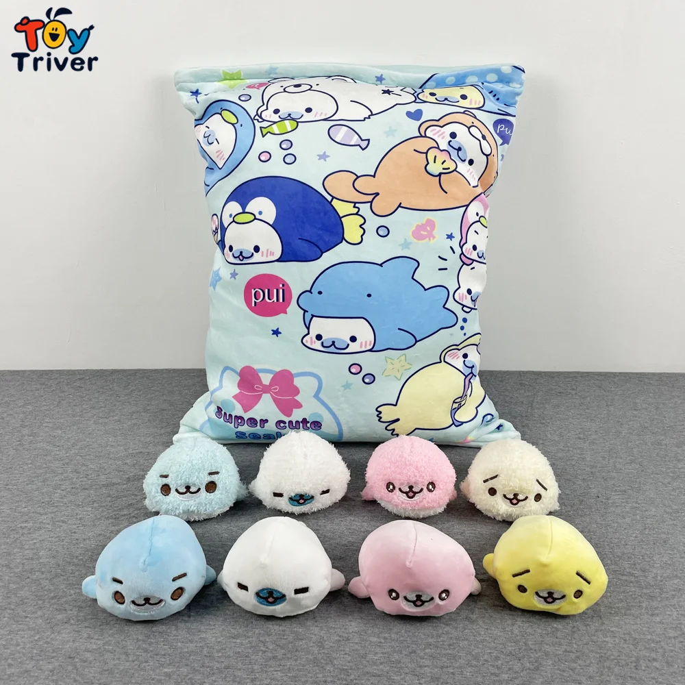 Японская подушка с морским львом морской котик Морская собака плюшевые игрушки