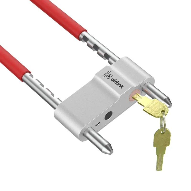 

Airbnk U100R01 Stainless Steel+Aluminium Alloy Heavy Duty U Shape Fingerprint Lock Shackle Electronic Sliding Glass Door Locks