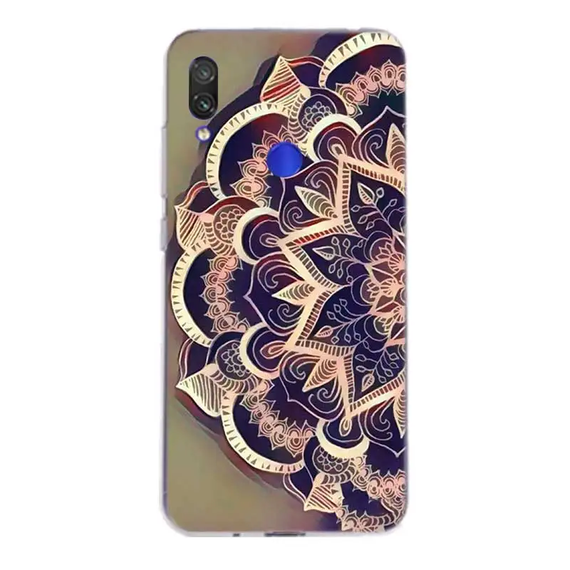 Ретро Чехол с изображением цветка мандалы чехол для спортивной камеры Xiao mi Red Note 7