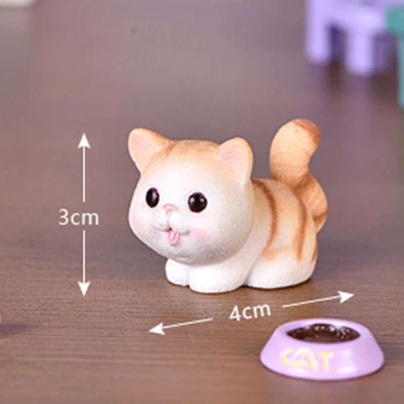 Новый миниатюрный Кот фигурка модель Фея микро пейзаж Сад Декоративные детские