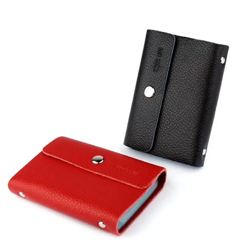 Модный бизнес держатель для карт из натуральной кожи унисекс кошелек чехол