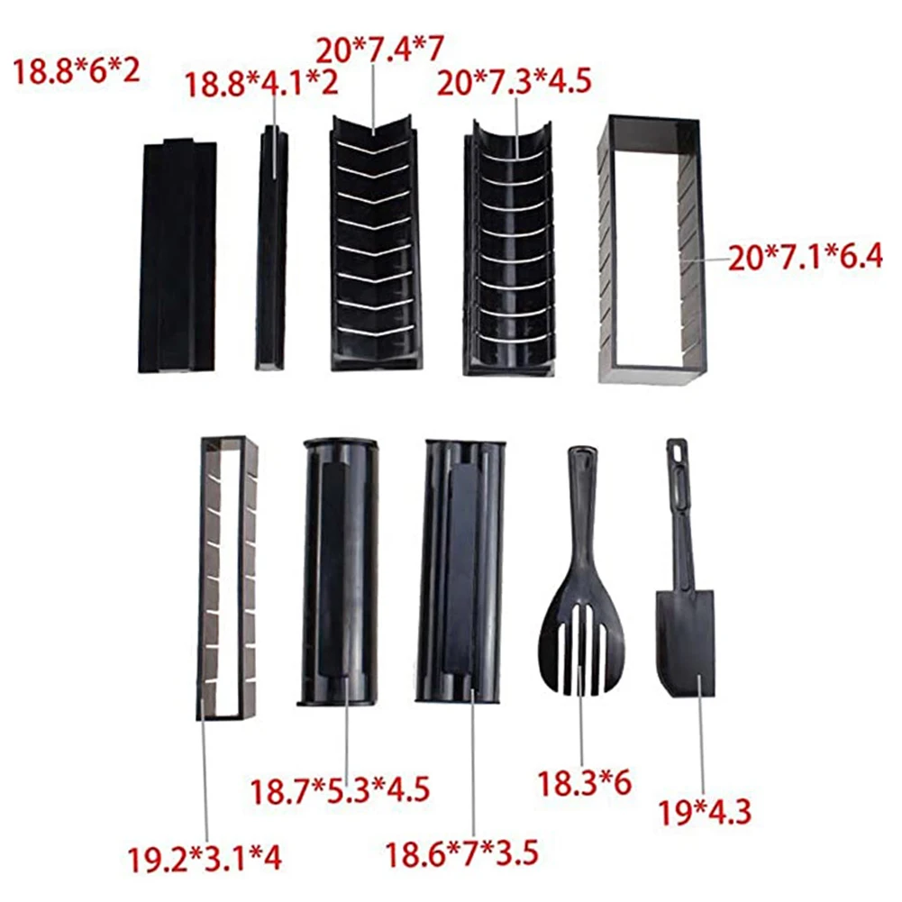 

10 Pcs/Set DIY Sushi Making Kit Roll Sushi Maker Rice Roll Mold Kitchen Sushi Tools Japanese Sushi Cooking Tools