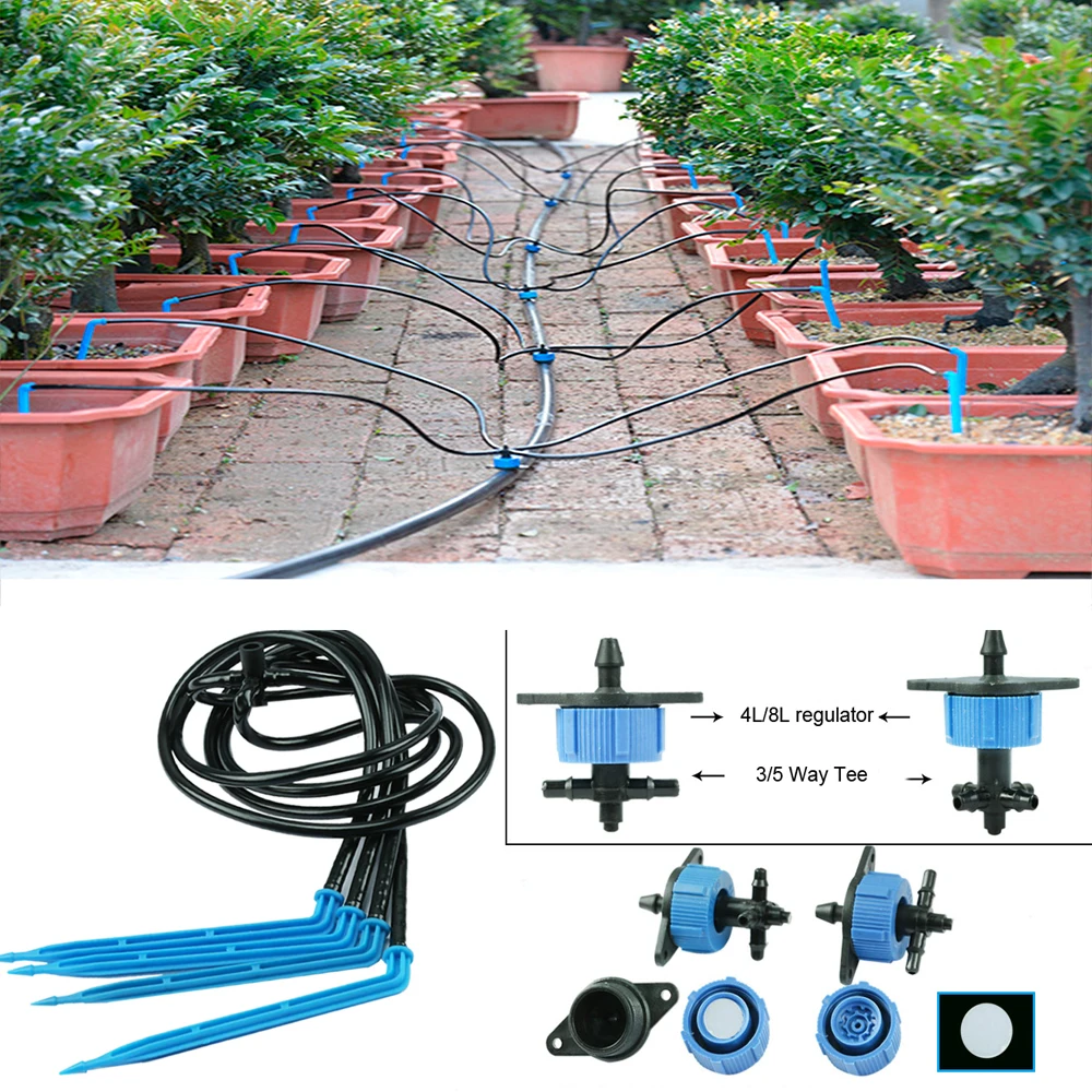 Nuonuowell 20Sets-Pack Автоматическая капельная стрелка Микро Капельное орошение в теплице капельница излучатель орошения полив сохранение наборы