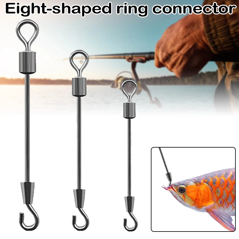 

Лидер продаж, рыболовный соединитель из нержавеющей стали, удобный шарикоподшипник, рыболовные Вертлюги, рыболовные аксессуары для рыбалк...