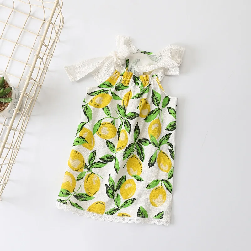 Хлопковое льняное платье для домашних животных летние платья собак костюм