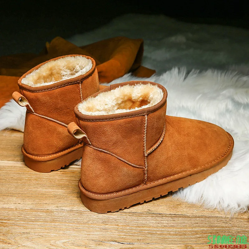 

Winter New Men Snow Boots Women High-top Sports Shoes Fashion Casual Shoes Fur Cotton Warm Comfortable Lightweight Couples 35-47