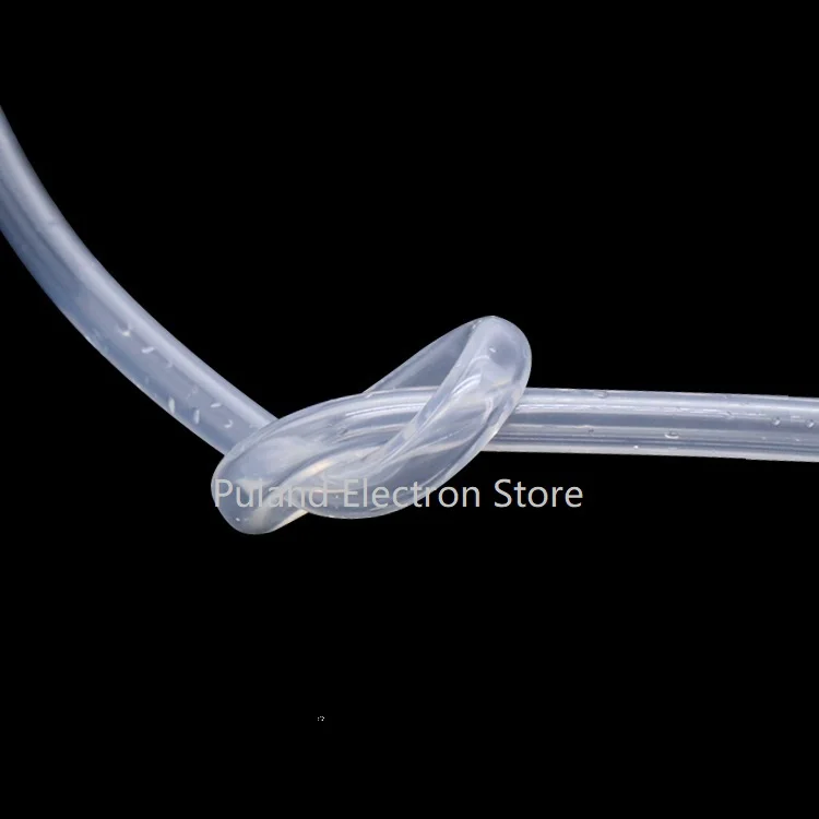 

4.8x9.8 Transparent ID 4.8mm x 9.8mm OD Thickness 2.5mm Peristaltic Pump Silicone Hose Food Grade Soft Flexible Tube Water Pipe
