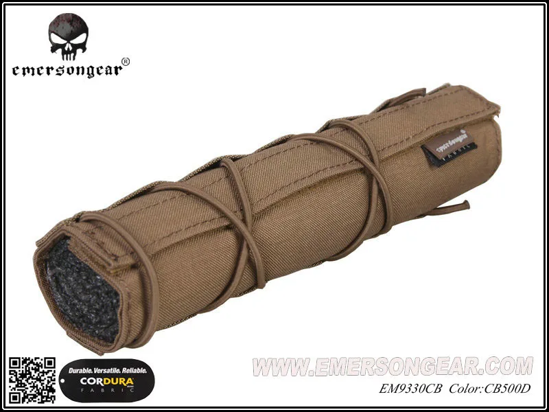 CB Emerson gear Emerson 22 см подавитель глушителя Mirage Cover Shield Sleeve глушитель чехол для страйкбола - Цвет: CB