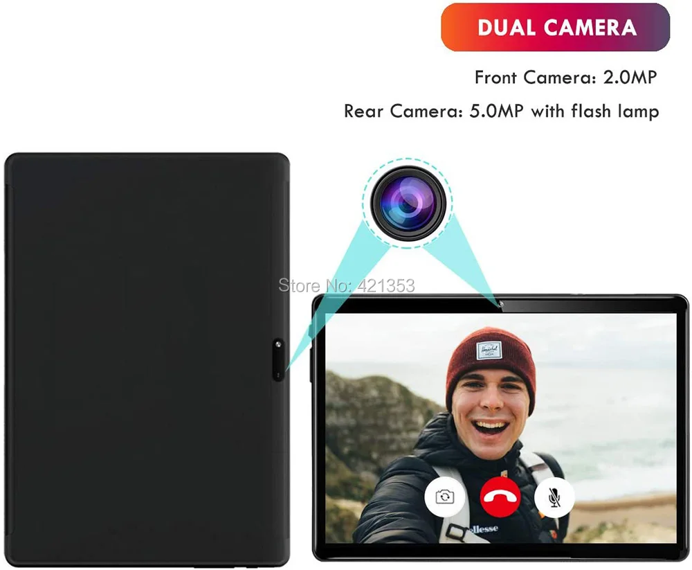 Глобальная версия 10 дюймовый планшетный ПК 2 ГБ + 32 памяти 4 аппарат не привязан к оператору сотовой связи Тип
