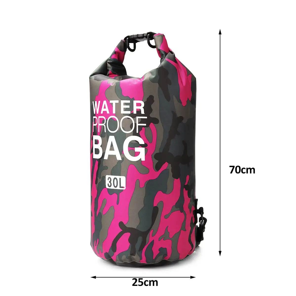 

PVC Waterproof Folding Camouflage Drying Bag Outdoor Beach Diving Camping Hiking Backpack Drying Bag 30L