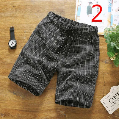 

Casual thin section linen seven points and five pants trend men's cotton and linen suit men
