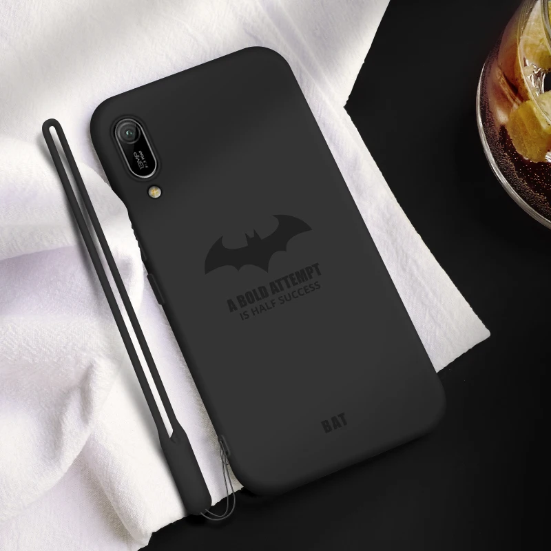 Оригинальный чехол из жидкого силикона для Huawei Y6 y7 Pro 2019 мягкий на ощупь