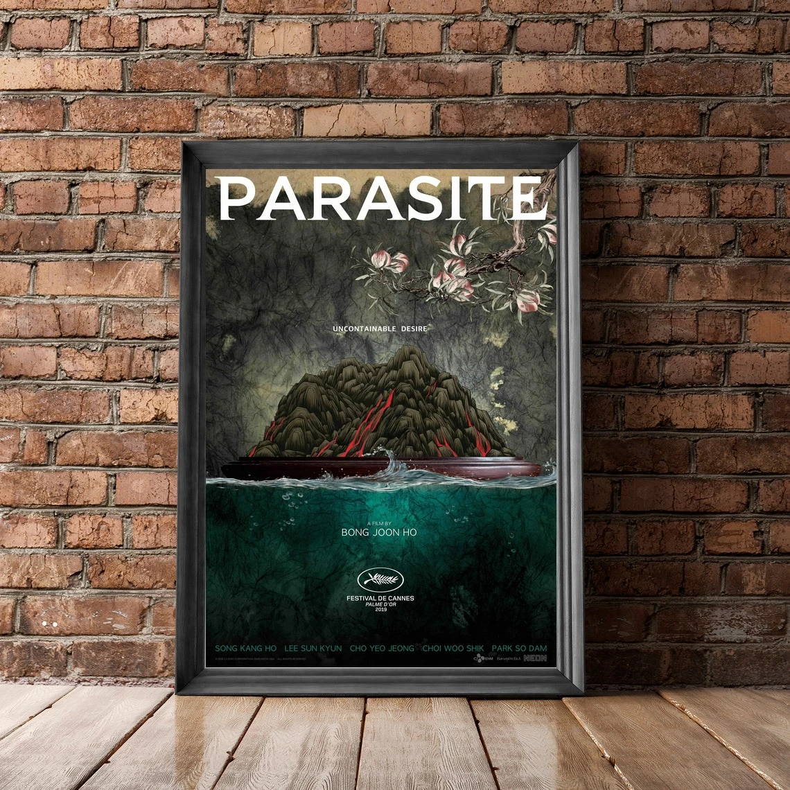 Паразитический гисаэнчун Сеул дизайн арт-деко альтернатива графика минималистичный фильм плакат печать Настенный декор