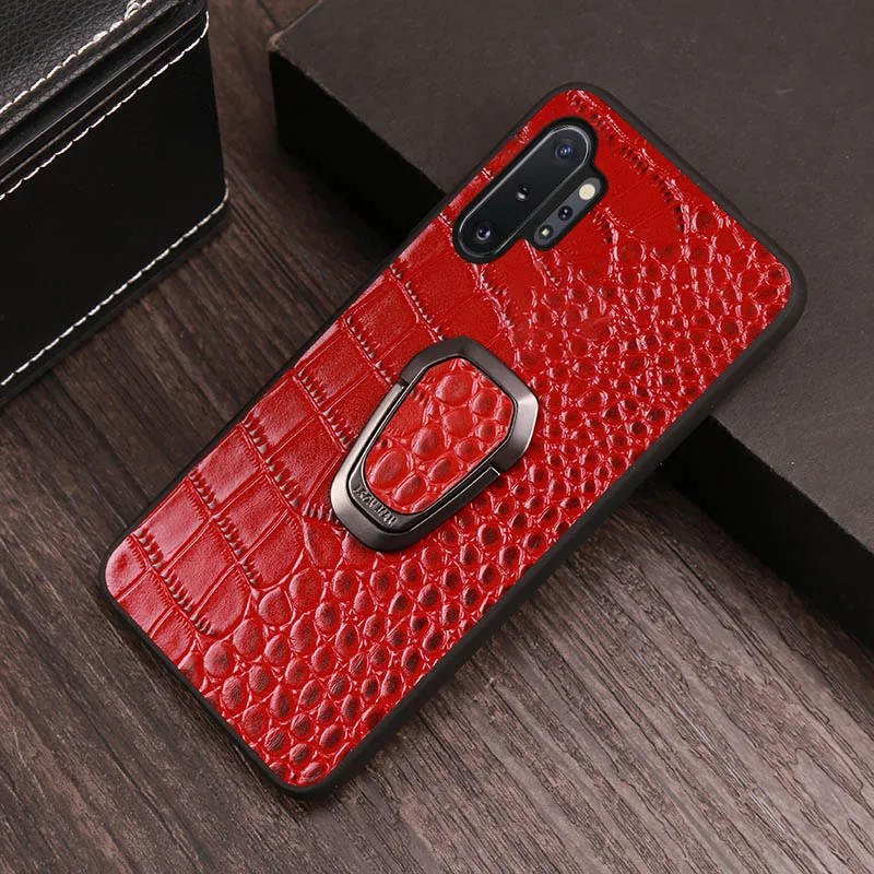 Red Чехол для телефона для samsung Note 8, 9, 10, galaxy S7 S8 S9 S10 A5 A7 J5 плюс для карт и узором «крокодиловая кожа» A20 A30 A40 A50 A70 чехол для телефона - Цвет: Red