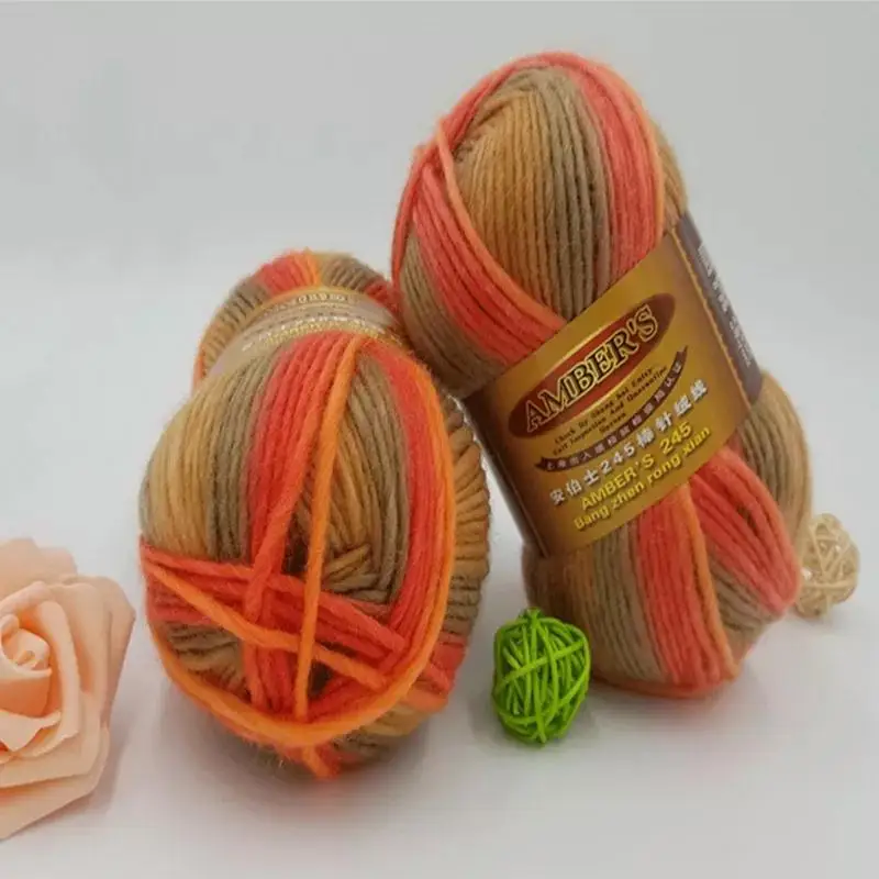 100 г/шар Высококачественная пряжа из чистой шерсти мягкая детская толстая для