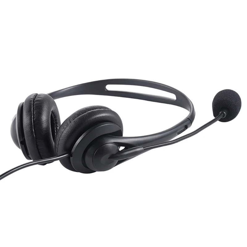 Phone Headset with Microphone Noise Cancelling & Volume Control, Telephone Headset for Office, Clear Chat, Ultra Comfort
