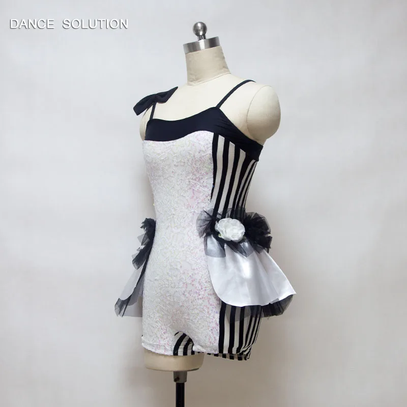 Модные джазовые танцевальные костюмы с блестками кружевной унитард и женский