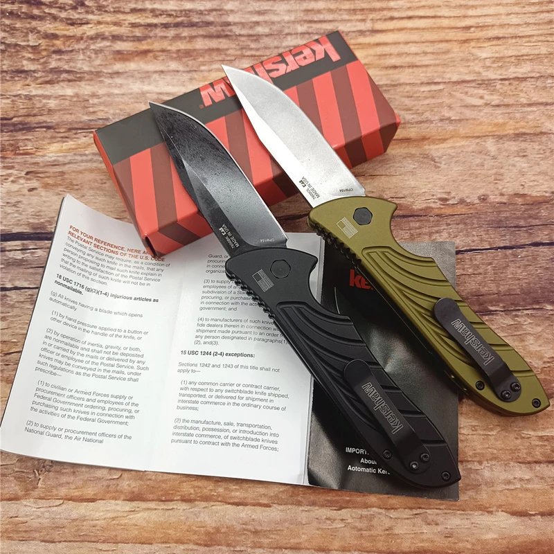 

Kershaw 7600 Folding Knife Outdoor High Carbon Steel Aluminum Alloy High Hardness Camping Hunting Tactical Self Defense Knife