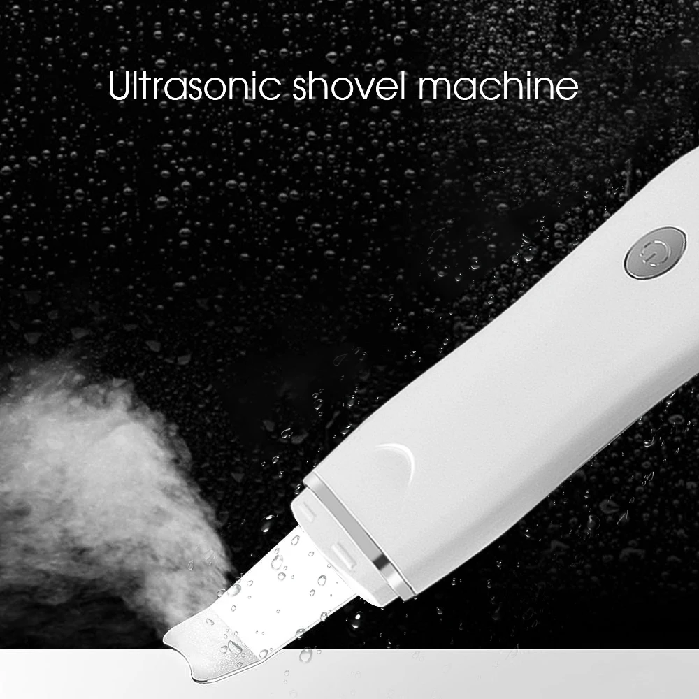 USB Перезаряжаемый ультразвуковой скруббер для кожи очиститель лица пилинг