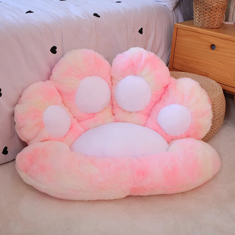 

Подушка в виде лапы Kawaii, подушка на сиденье в виде животного, мягкая подушка в виде кошачьей лапы и цветка, плюшевая подушка для дивана, комна...
