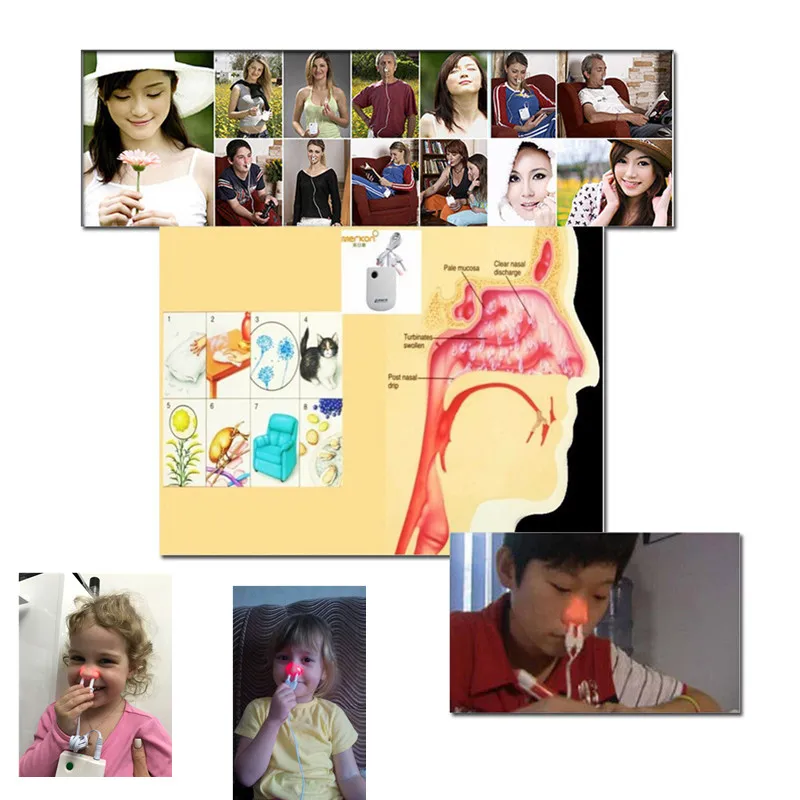 Лазерная импульсная терапия для носа лечения ринитов синусит массажное