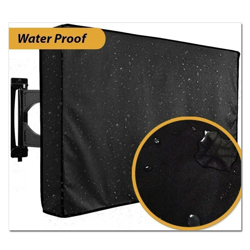 Водонепроницаемый пыленепроницаемый чехол для экрана телевизора черный из