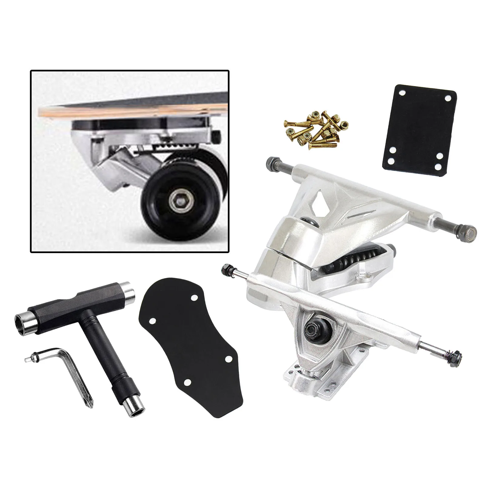 

Surf Skateboard Trucks Bracket Land Surfboard Longboard Truck Hardware Set