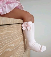 2021 baby girls socks new toddlers girl big bow knee high long soft kids socks bowknot 100 cotton 0 3 years newborn socks