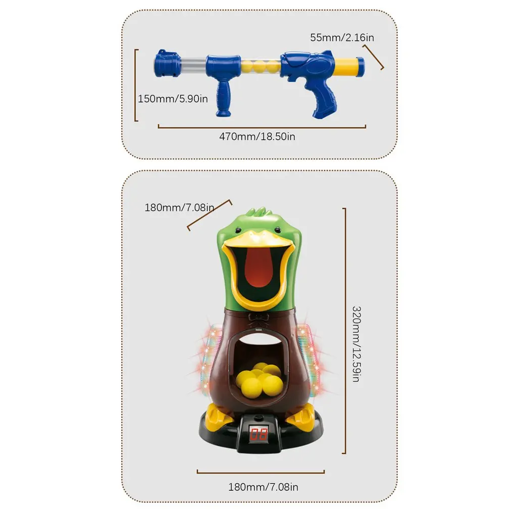 

2019 NEW Hit Me Duck Shooting Toys Tool Children Eat Chicken 98K Soft Bullet Tool Children's Educational Toys