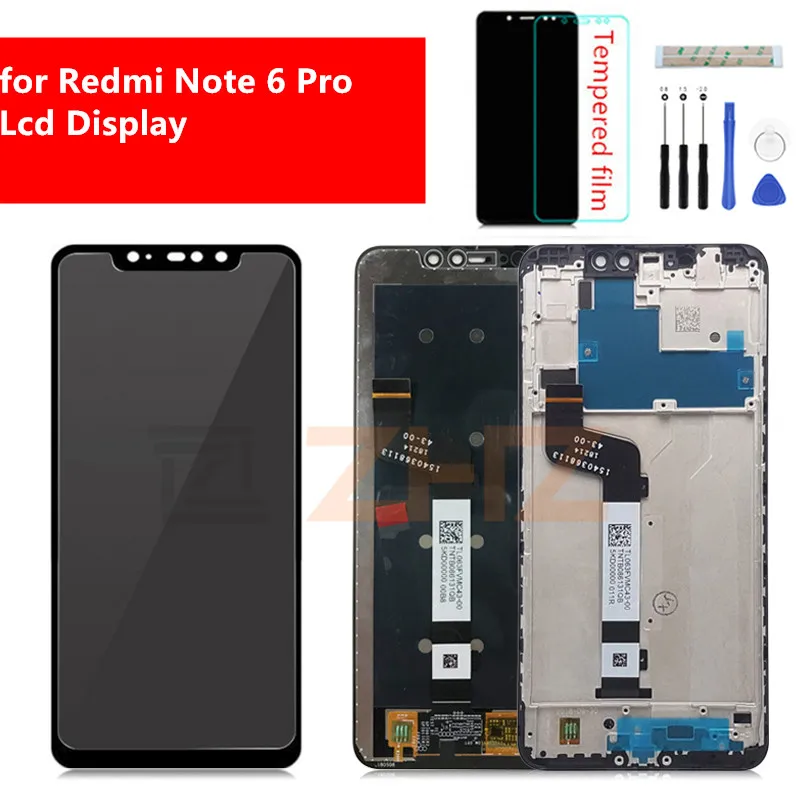 ЖК дисплей для Xiaomi redmi note 6 Pro с сенсорным экраном и дигитайзером в сборе рамкой pro