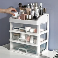 fashion big capacity cosmetic storage box waterproof dustproof bathroom desktop beauty makeup organizer skin care storage drawer