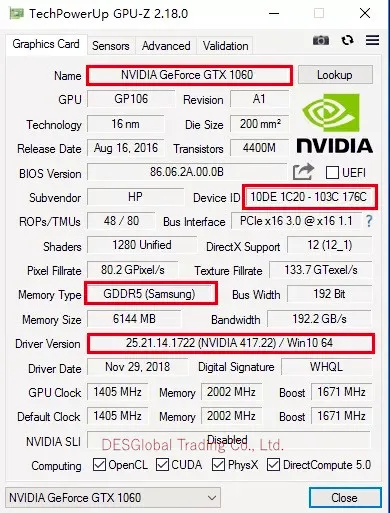 GTX1060 GTX1060M 6 Гб видеокарта для DELL M17X R5 M18X R3 MSI GT80 GT72 GT70 GT72VR GT73VR N17E-G1-A1 полностью протестирована