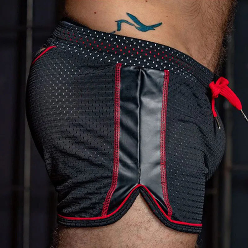 Мужские тренировочные шорты с большими дырками Мужская одежда для фитнеса