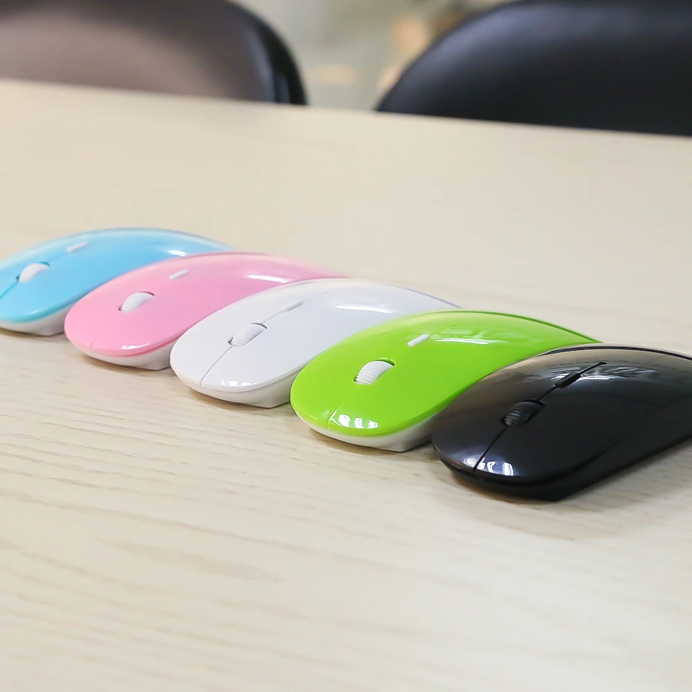 Беспроводная оптическая мышь Kebidumei 2 4 ГГц приемник Сверхтонкая для ноутбука ПК