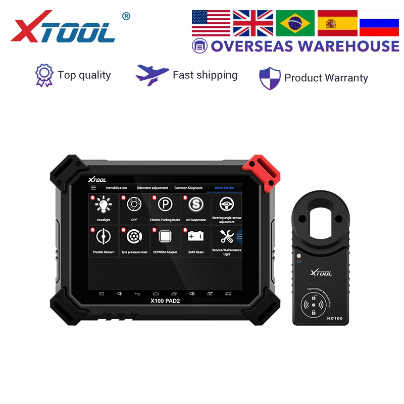 XTOOL X100 PAD2 PRO автоматический ключ программист Настройка счетчика пробега OBD2 автомобильный диагностический инструмент профессиональный иммобилайзер для Audi 4th 5th