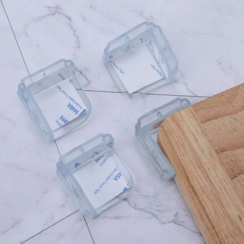 

10 Pcs/Set Safety Corner Baby Protection Cupboard Table Desk Protector Guard Soft Silicone Edge Pads Transparent Right-Angle