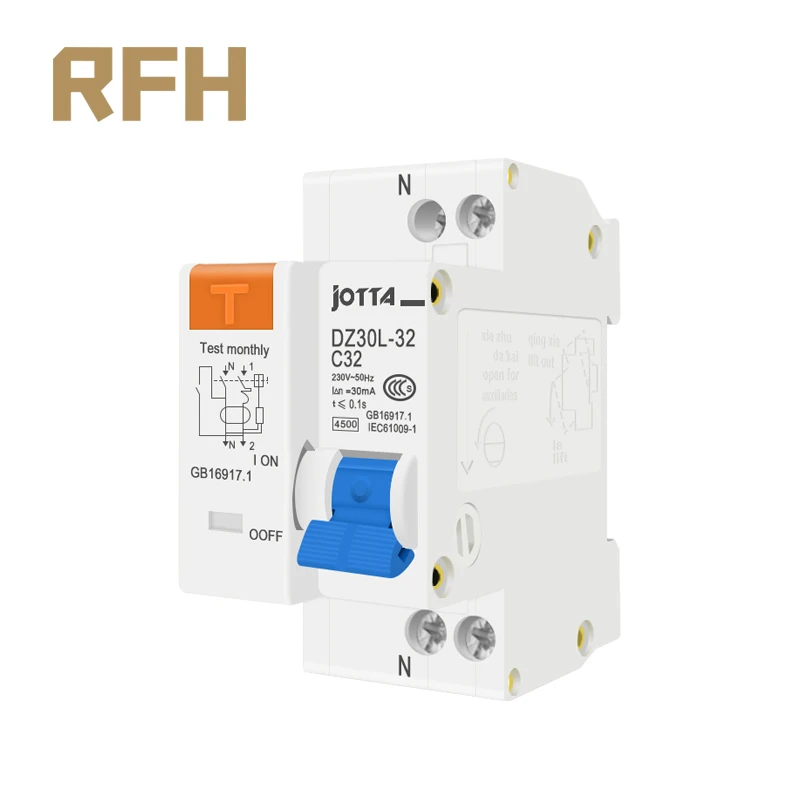 Автоматический выключатель DPNL 1P + N 16A/20A/25A/32A/63A 230V 220V 50HZ/60HZ с защитой от перегрузки